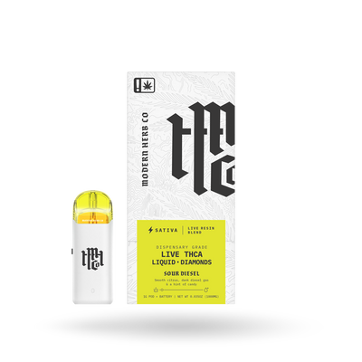 THCa Pod Kit Live Resin Liquid Diamonds: Sour Diesel (Sativa) - 1g