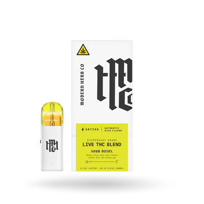 Live THC Pod Starter Kit: Sour Diesel (Sativa) 2g