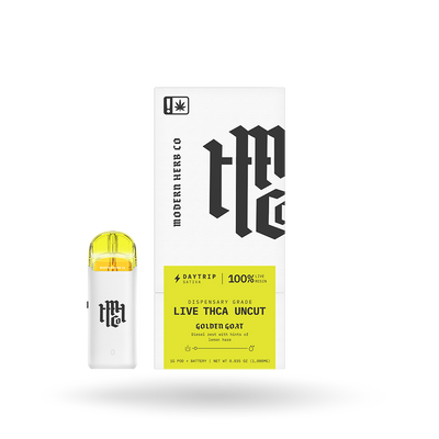 THCa Live Resin Uncut Pod Kit: Sativa, Golden Goat, 1g