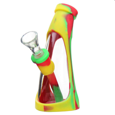Silicone Glass Mini Horn Bong 5.7"