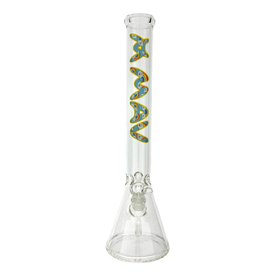 18" MAV Rainbow High Cloud Logo Beaker Bong
