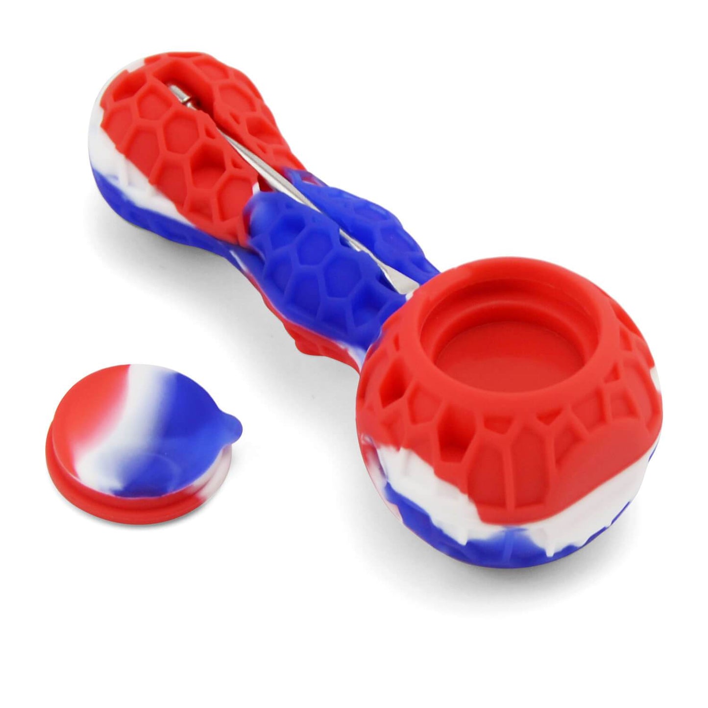 Silicone Pipe With Glass Bowl